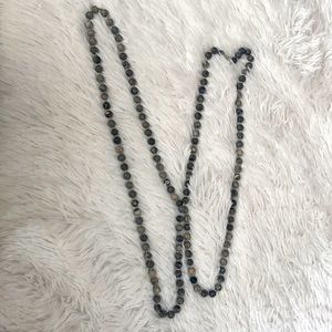 long beaded necklace